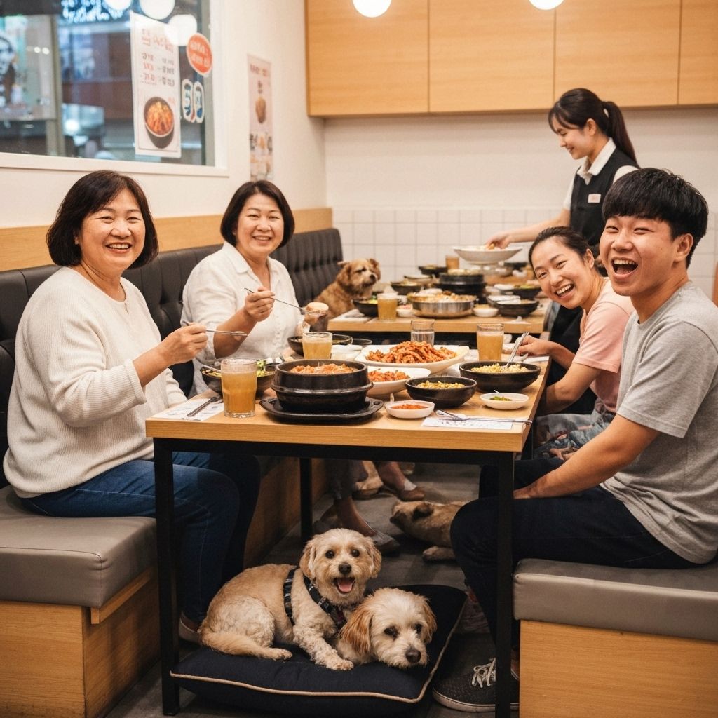 Pet-friendly dining area